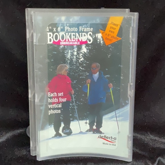 🆕 New Bookends Photo Frame 4 X 6 - Picture 2 of 5
